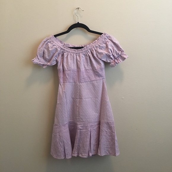 Off Shoulder Eyelet Dress - Picture 5 of 6